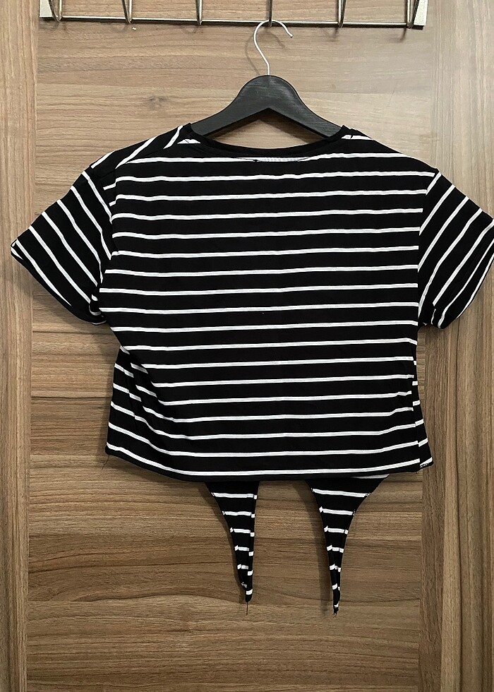 Kadın Kısa kol crop T-shirt - Görsel 3