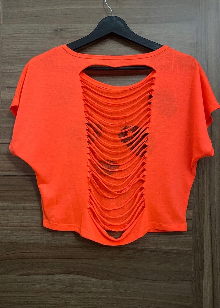 Kadın crop T-shirt - Görsel 2