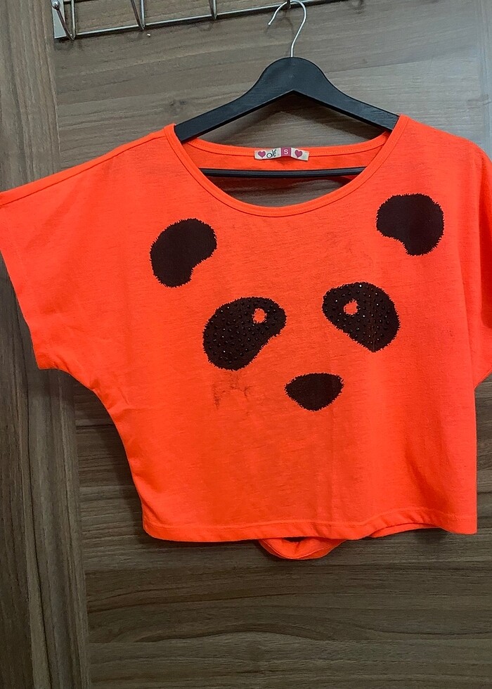 Kadın crop T-shirt - Görsel 3