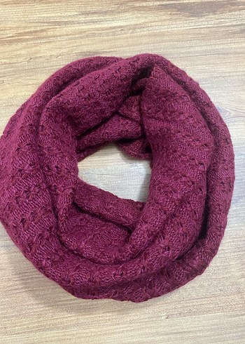 Bordo Ponponlu Bohem Örgü Bere - Görsel 2