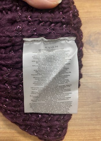 Mor Örgü Bere, Atkı ve Eldiven Seti - Görsel 10