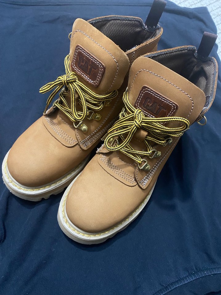 Kadın cat rework Kahverengi Deri Bağcıklı Bot - Görsel 2