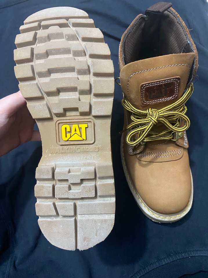 Kadın cat rework Kahverengi Deri Bağcıklı Bot - Görsel 5