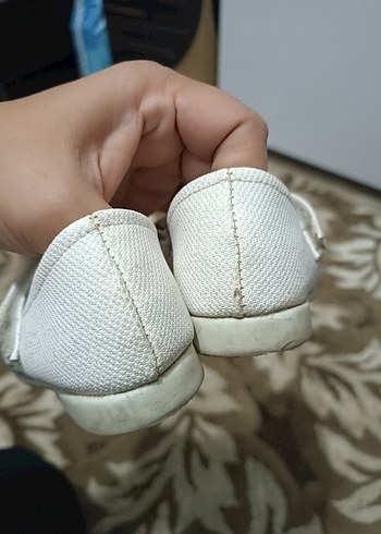Kız Çocuk Beyaz Tokalı Bale Ayakkabısı - Görsel 6