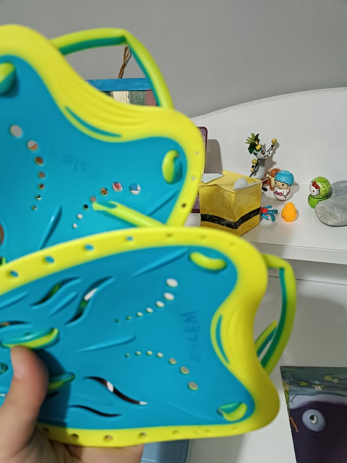 Çocuklar İçin Mavi Yüzme Paletleri el paleti - Görsel 2