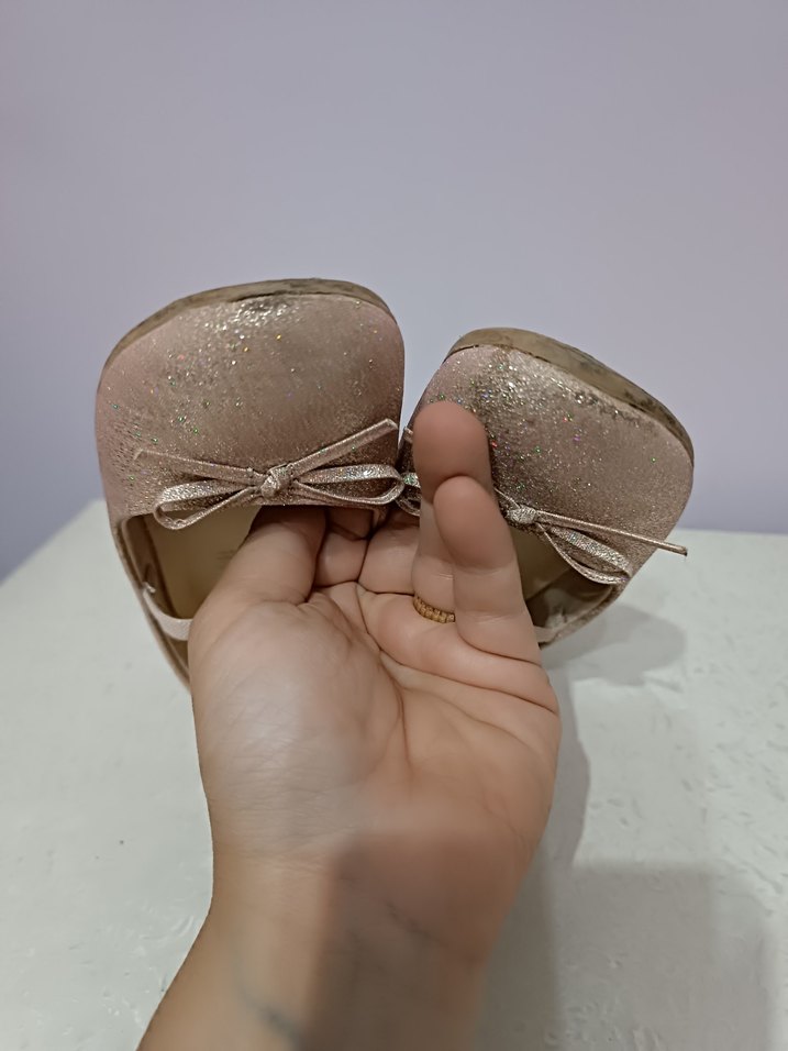 Kız Çocuk Bej Tokalı Babet - Görsel 4