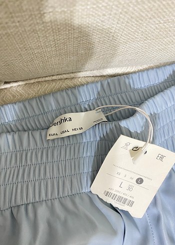 Mavi Kadın Mini Deri Şort - Görsel 2