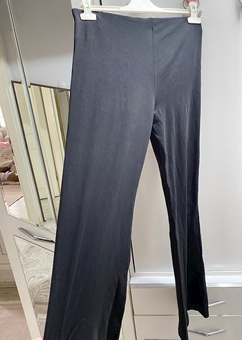 Kadın Siyah Kemerli Midi Kumaş Pantolon - Görsel 4