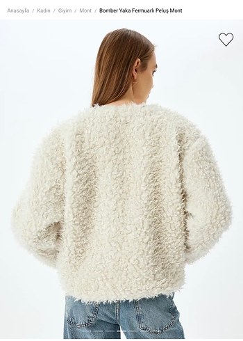 Peluş Detaylı Fermuarlı Kadın Mont - Görsel 2