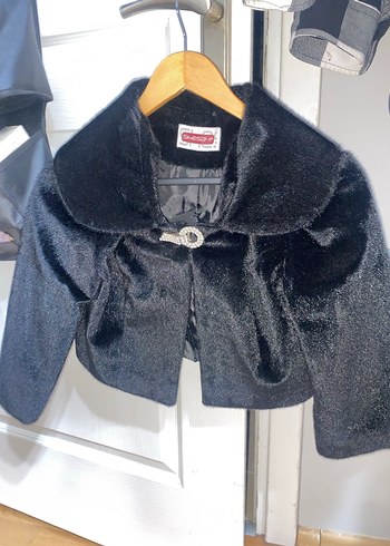 Kürklü Siyah Midi Kadın Ceket - Görsel 2