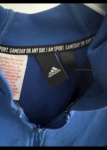 Erkek Çocuk Mavi Fermuarlı Sweatshirt