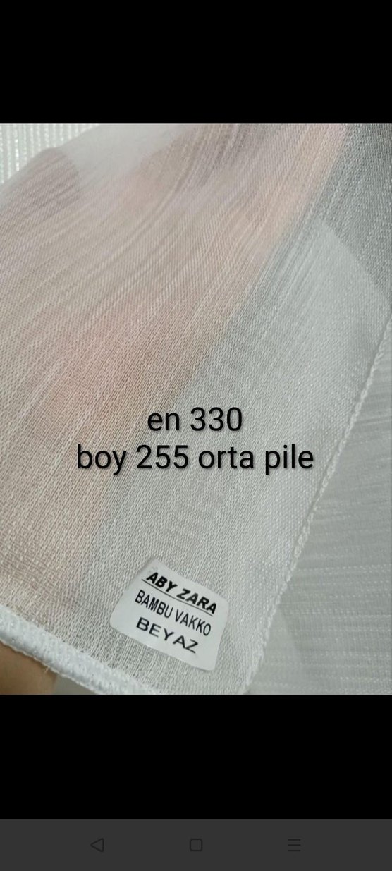 Vakko Bambu Tül Perde - Görsel 3