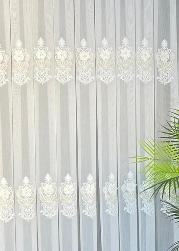 yepyeni desen nakışlı tül - Görsel 7