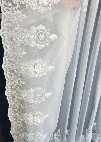 yepyeni desen nakışlı tül - Görsel 12
