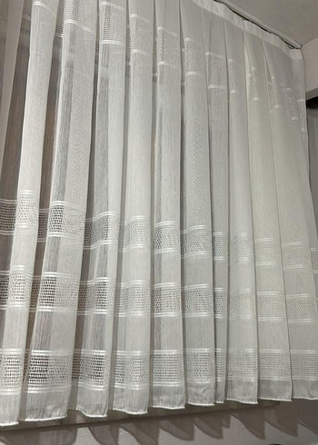 Beyaz Nakışlı Perde - Görsel 5