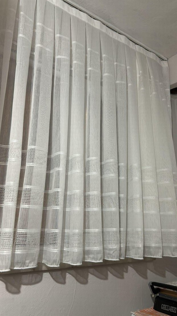 Beyaz Nakışlı Perde - Görsel 5