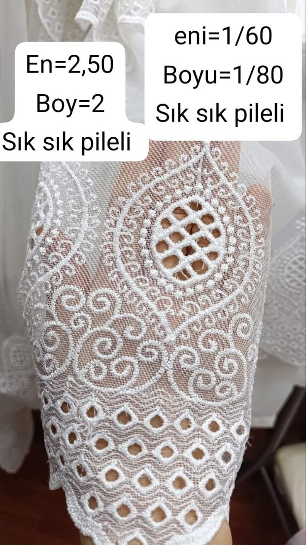 Beyaz Düz Tül Perde - Görsel 2