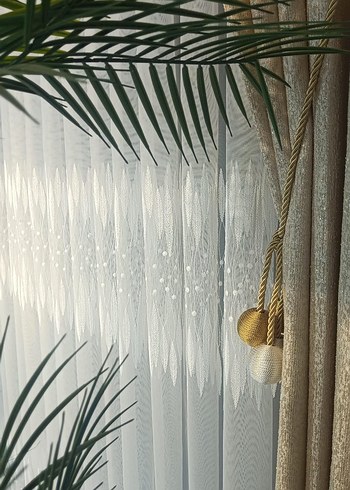 Bohem Nakışlı Tül Perde - Görsel 11