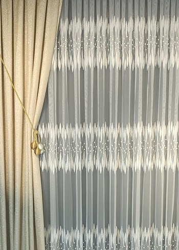 Bohem Nakışlı Tül Perde - Görsel 4