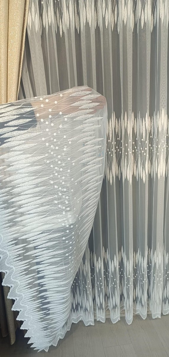 Bohem Nakışlı Tül Perde - Görsel 2