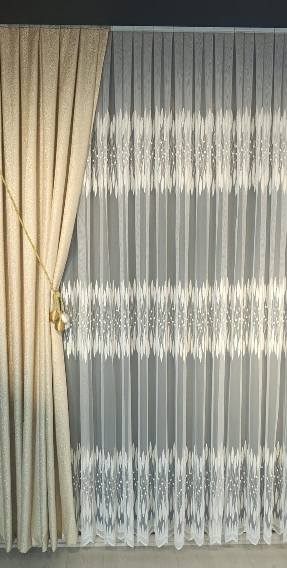 Bohem Nakışlı Tül Perde - Görsel 4