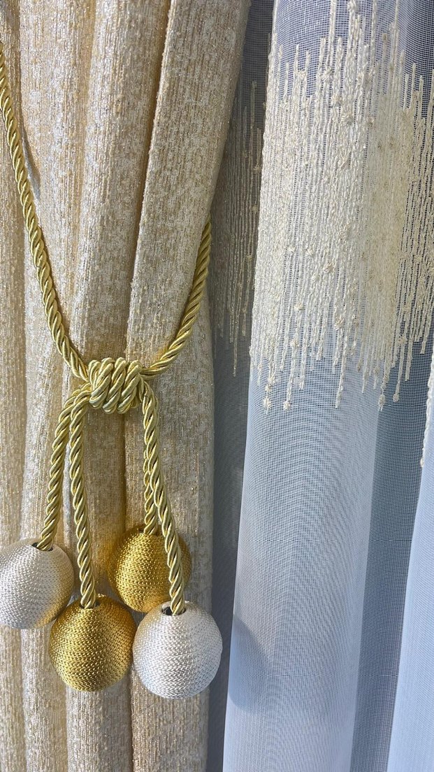 Yepyeni desen gold damla brode - Görsel 5