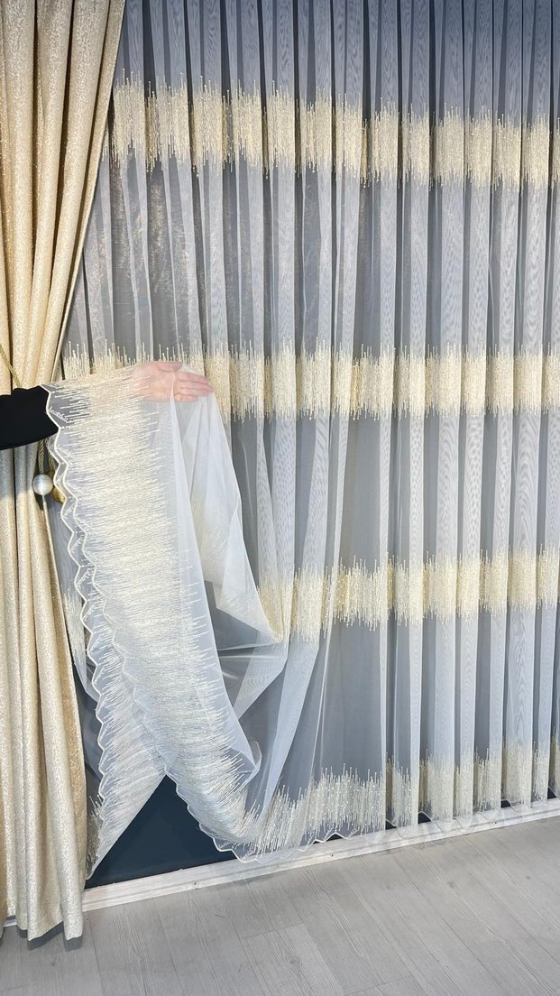 Yepyeni desen gold damla brode - Görsel 3