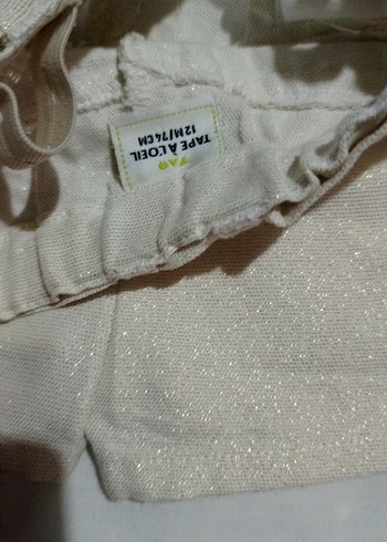 Kemer Detaylı Kız Çocuk Keten Şort - Görsel 5