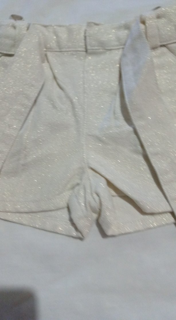 Kemer Detaylı Kız Çocuk Keten Şort - Görsel 2