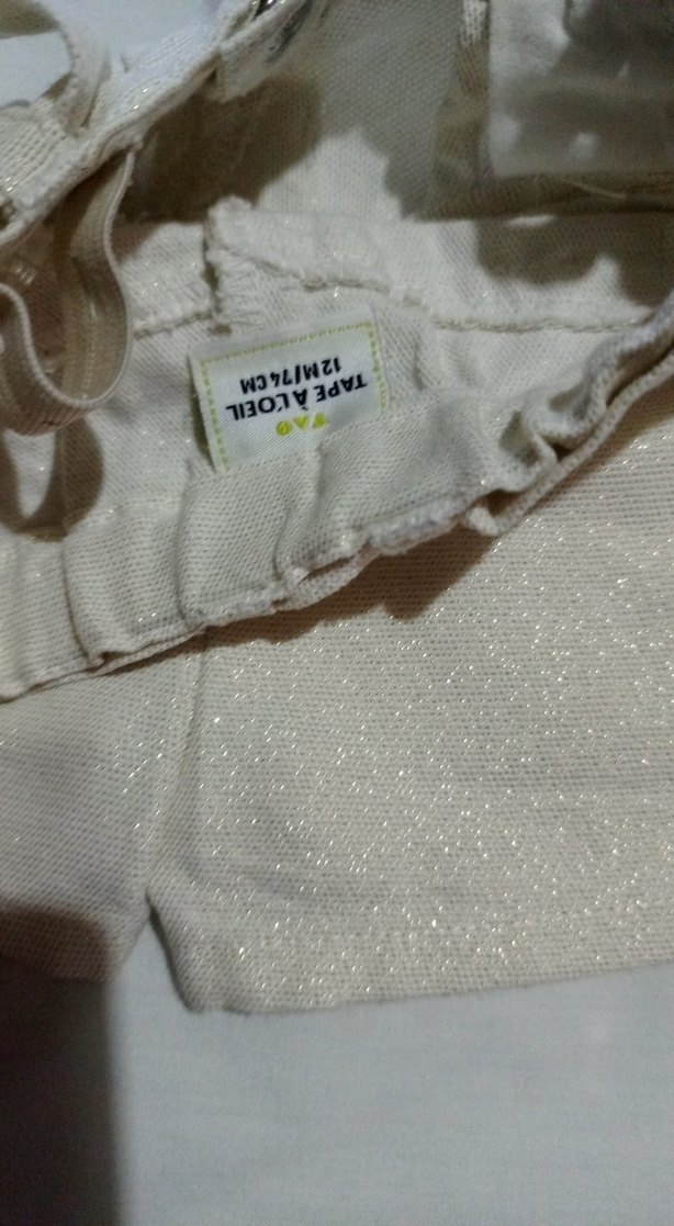 Kemer Detaylı Kız Çocuk Keten Şort - Görsel 5