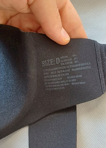 m Beden Siyah Minimalist Goth Sütyen