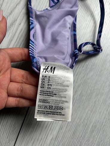 s Beden H&M desenli bikini ustu