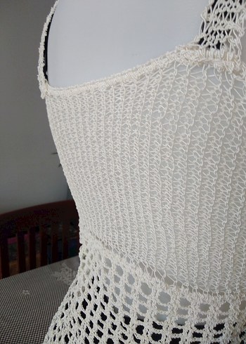 Dantel Detaylı Bohem Hamile Mini Tunik - Görsel 6