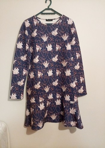 Zincir Detaylı Lacivert Desenli Kadın Bluz - Görsel 5