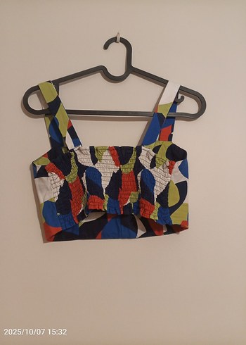 Renkli Baskılı Kumaş etek ve üstü - Görsel 5