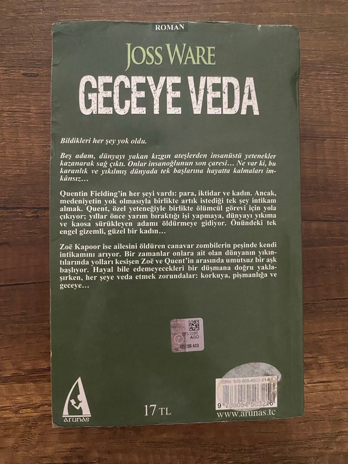 Geceye Veda - Joss Ware - Görsel 2