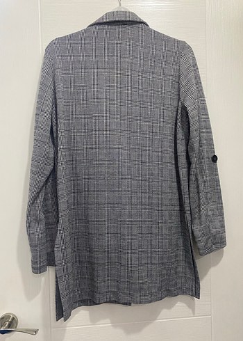 Gri Ekose Blazer Ceket - Görsel 2