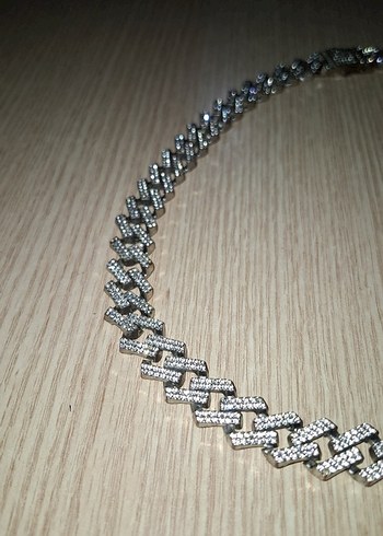 Parlak Gri Minimalist chain - Görsel 2