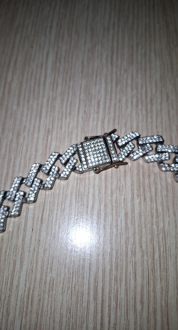 Parlak Gri Minimalist chain - Görsel 3