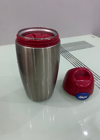 Chicco Kırmızı Gri Çocuk Termosu - Görsel 4