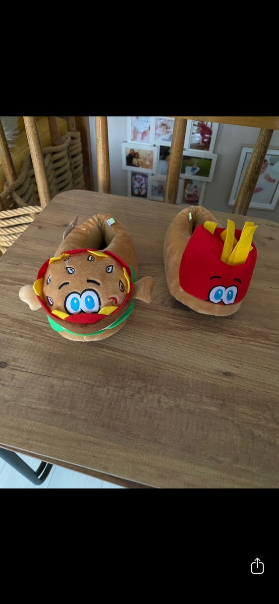 Çocuk Renkli Kabarık Pufidik Sıcak Ev Terliği - Görsel 5