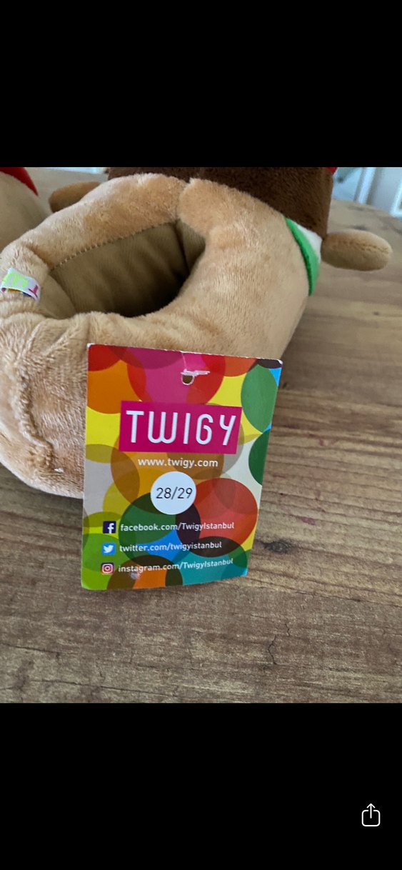 Çocuk Renkli Kabarık Pufidik Sıcak Ev Terliği - Görsel 2