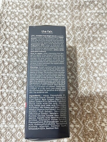 Diğer The fair aha bha serum