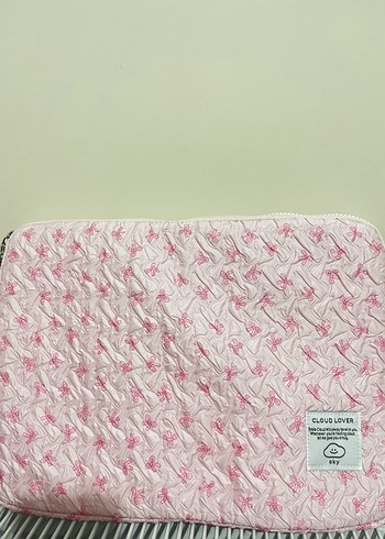 Pembe Baskılı Kadın Laptop Çantası