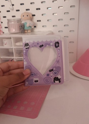 Mor Pastel Kalpli Kedili Binder