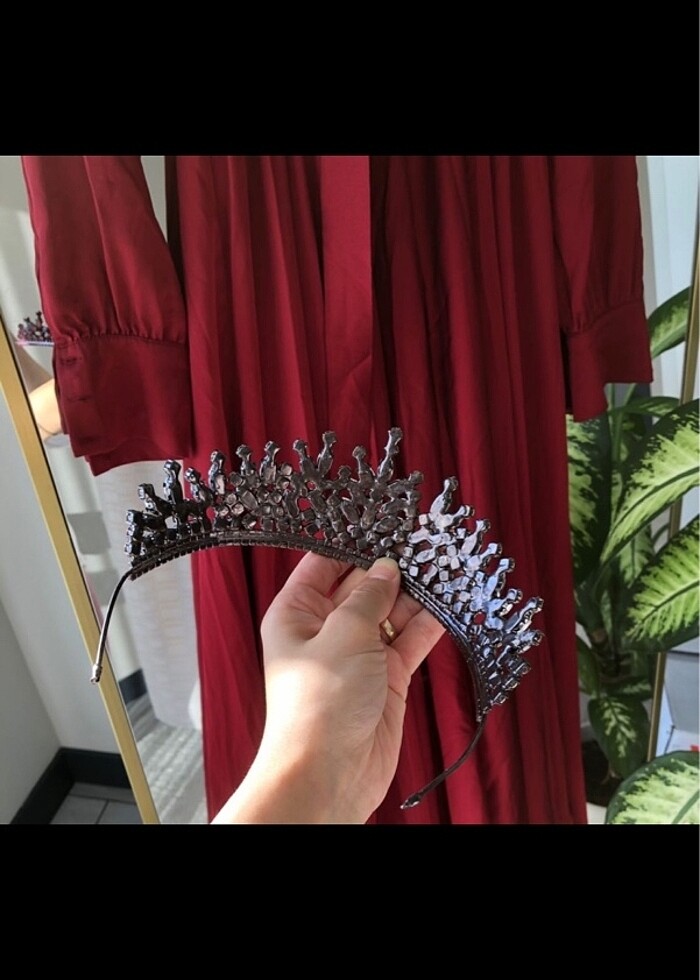 Bordo kına tacı - Görsel 3