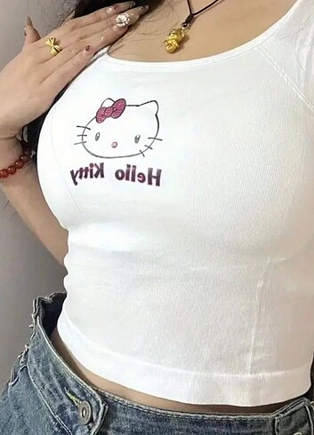 Sheinside Hello kitty crop