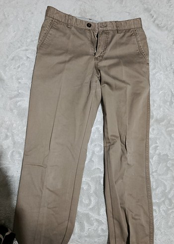 Bej Regular Fit Erkek Keten Pantolon