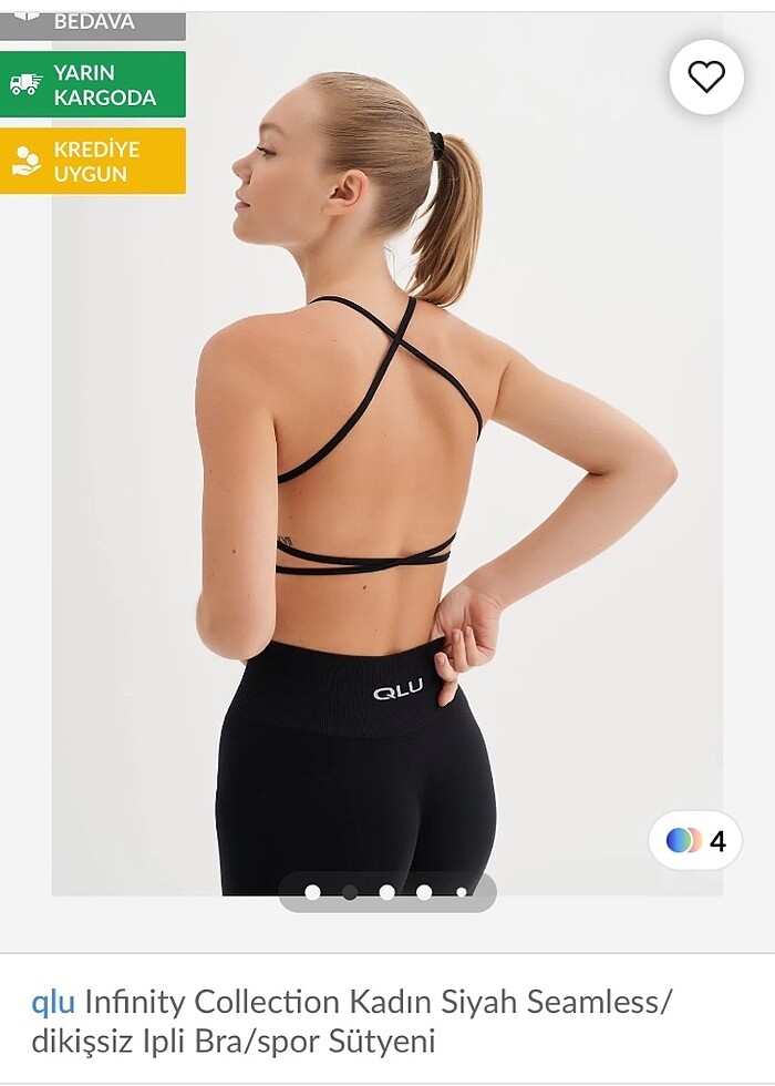 QLU marka spor sütyeni - Görsel 2