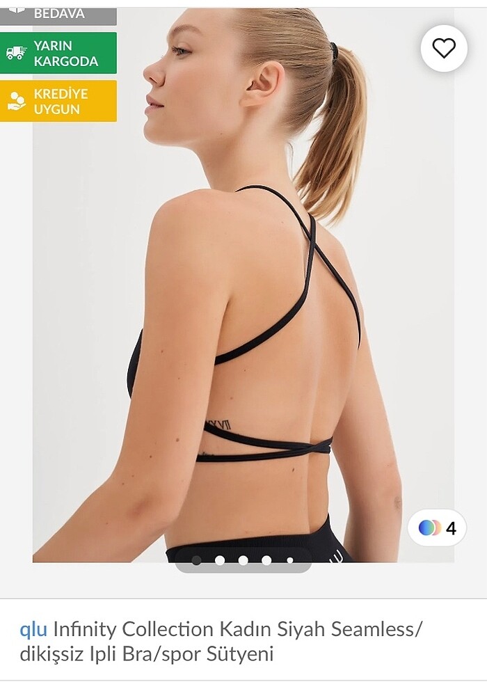 QLU marka spor sütyeni - Görsel 3